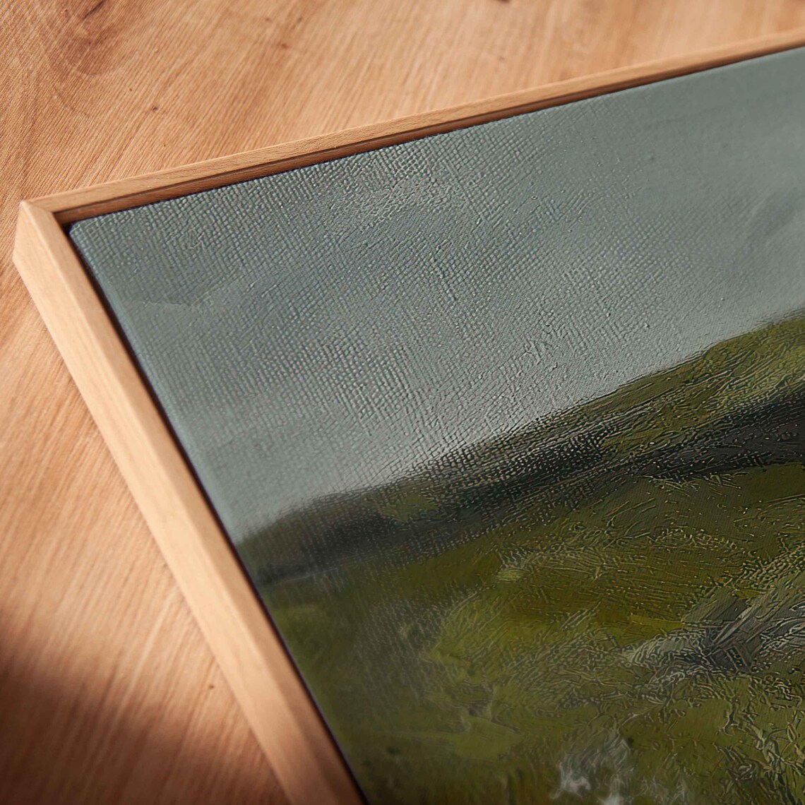 Scottish Highlands Cliffs Wall Art Print Moody Overcast Sky Rainy Day Scene - Image 2