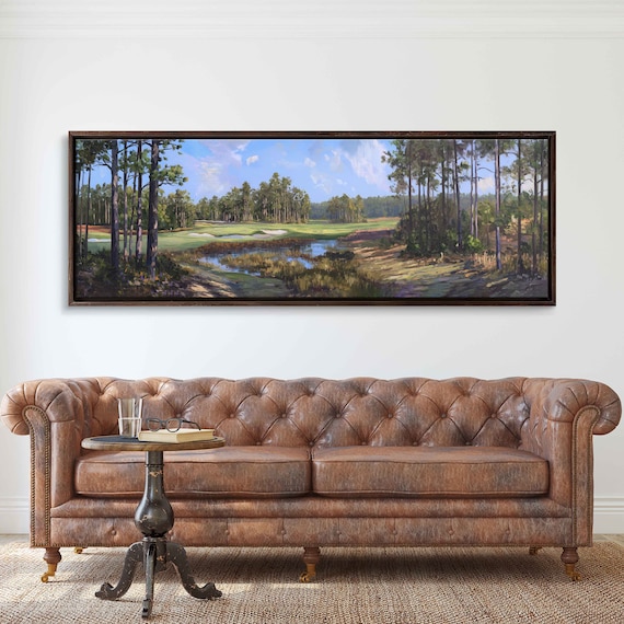Pinehurst Number 2 Impressionist Golf Course Art Print