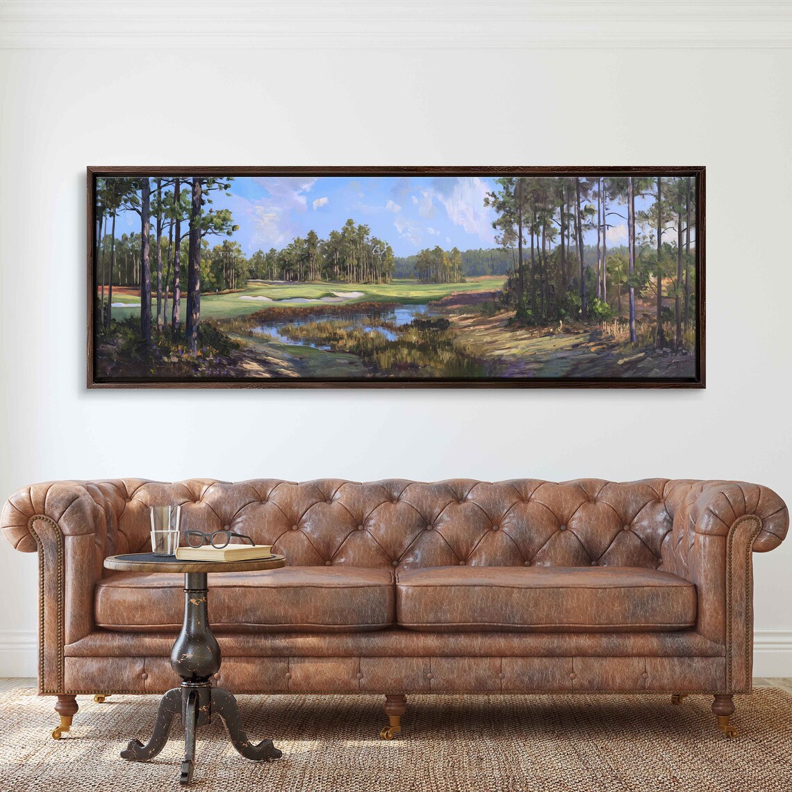 Pinehurst Number 2 Impressionist Golf Course Art Print