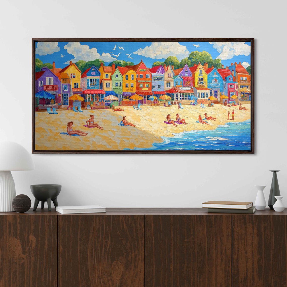 Seaside Town Wall Art Print - Image 3