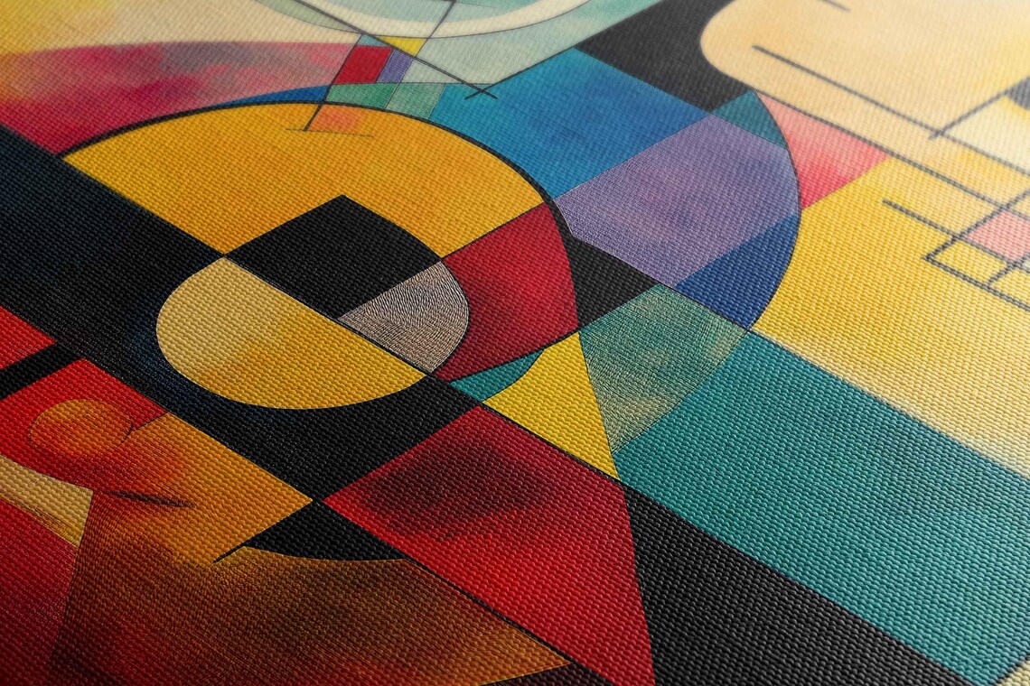Geometric Explosion, Abstract Modern Art Print - Image 2