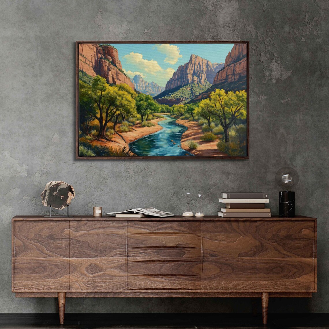 Virgin River Through Zion Wall Art Print - Image 3