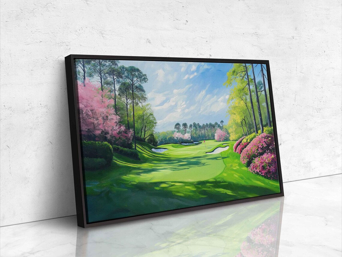 Augusta National Golf Course Green Art Print - Image 4