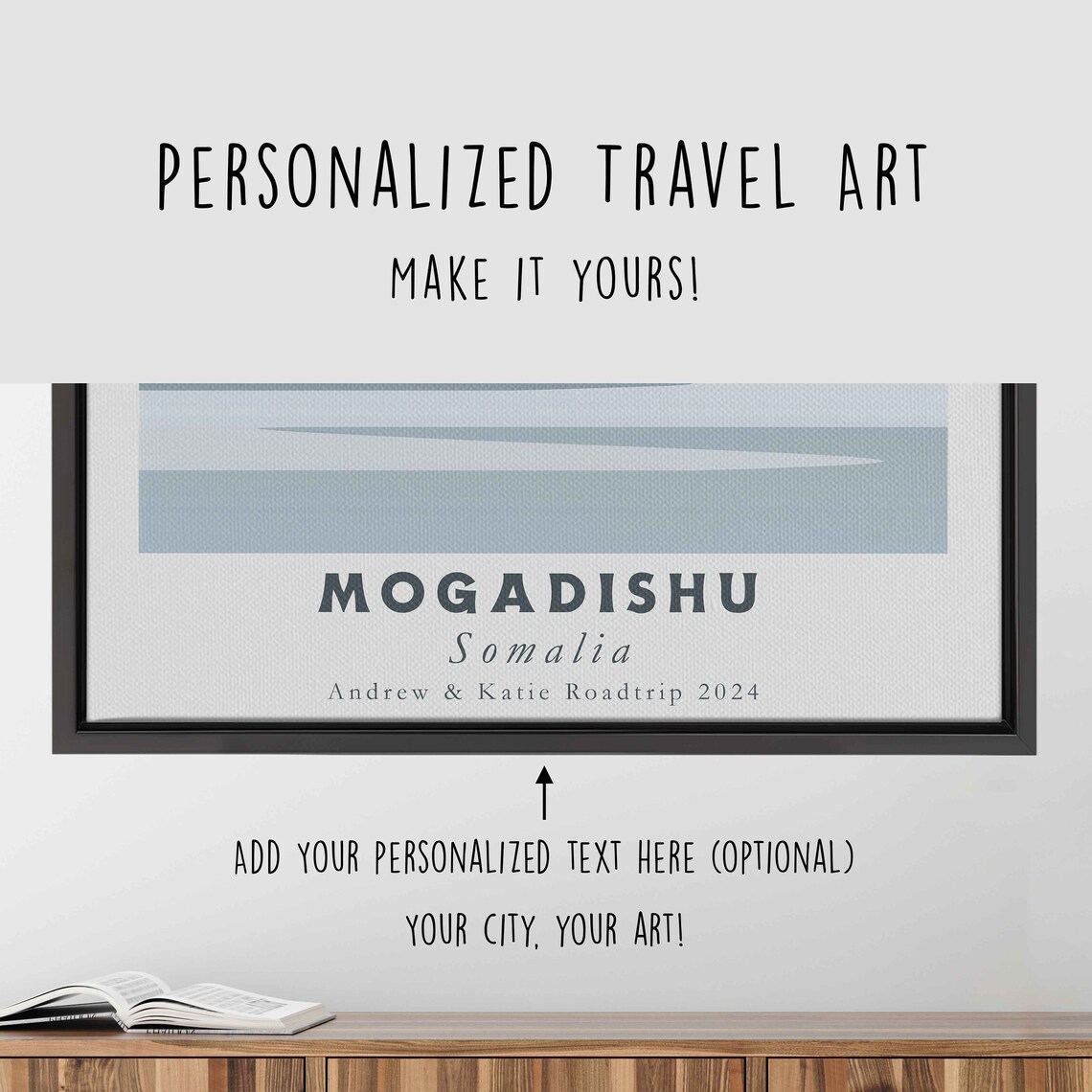 Mogadishu Somalia Mosque Minaret Waterfront Minimal Travel Poster - Image 4