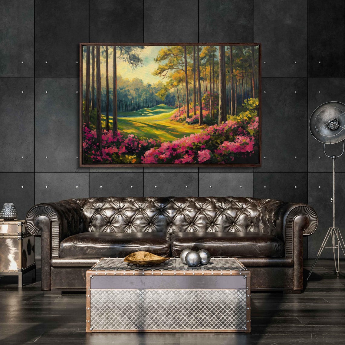 Augusta National Golf Course Azalea Fairway Spring Bloom Golf Poster - Image 3