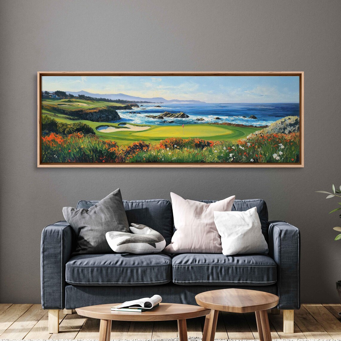 Pebble Beach Golf Course 18th Hole Art Print