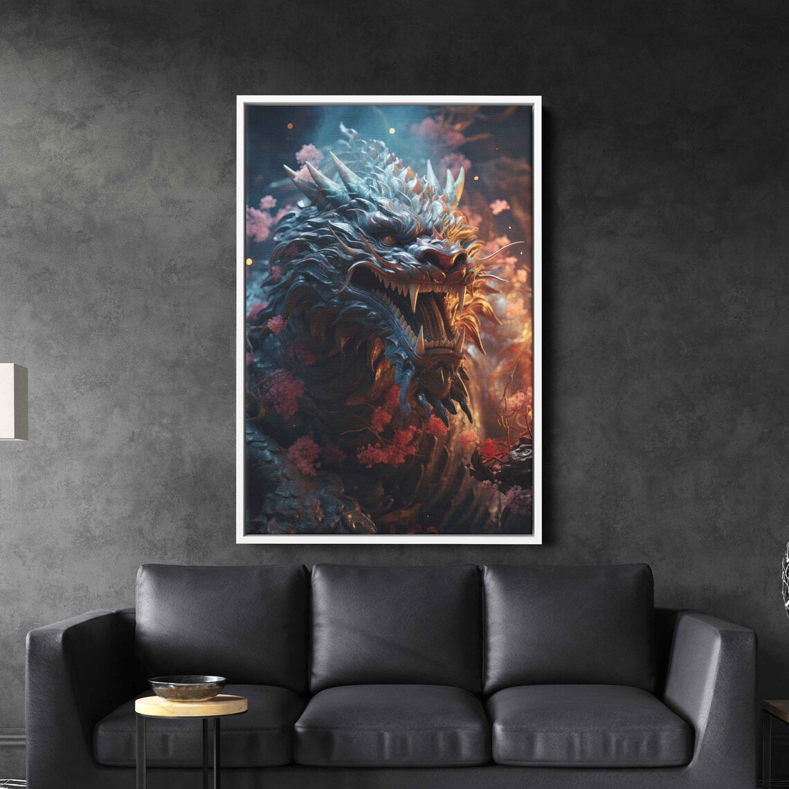 Chinese Dragon Wall Art Framed Print Ready To Hang