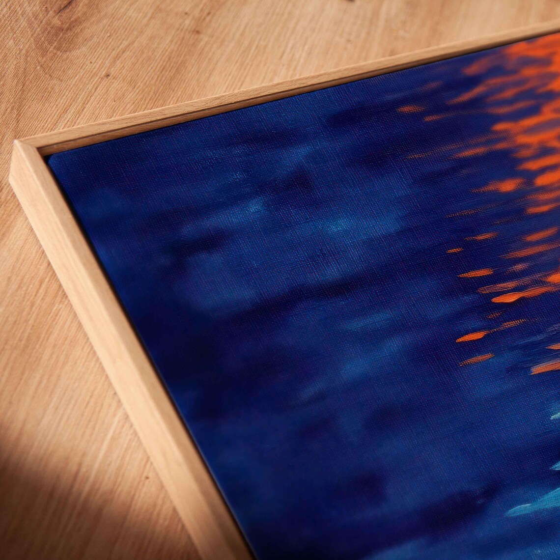 Serene Ocean Sunset Art Print, Coastal Waters - Image 2