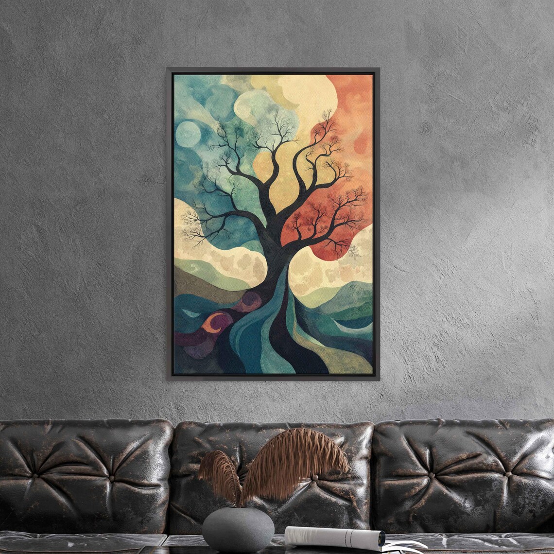 Tree Of Life Art Print, Pastel Colors Nature
