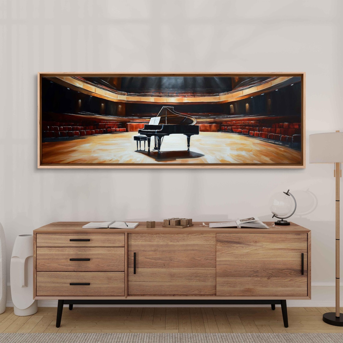 Piano in Empty Concert Hall, Anticipation Before Symphony