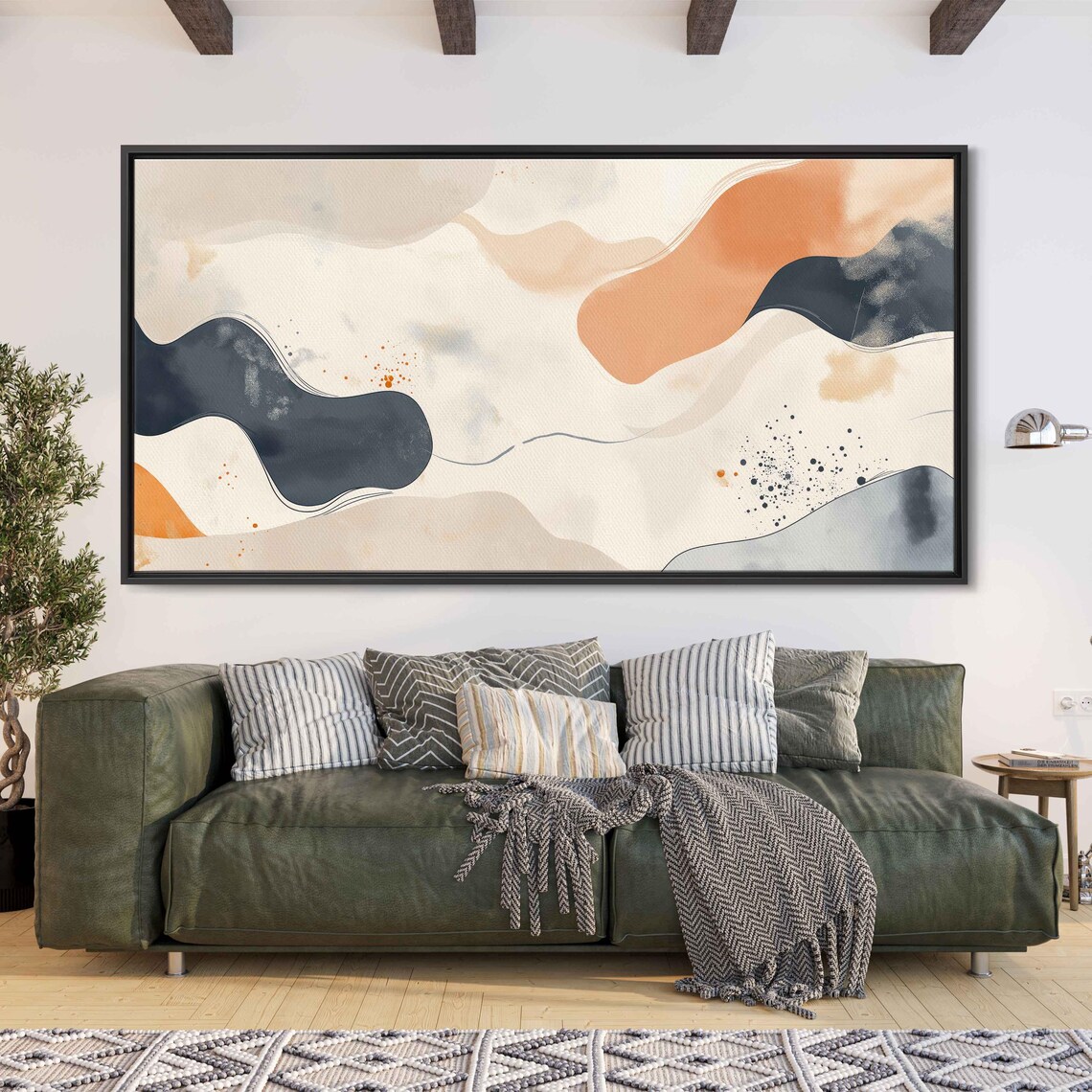Abstract Pastel Forms, Soothing Modern Aesthetic