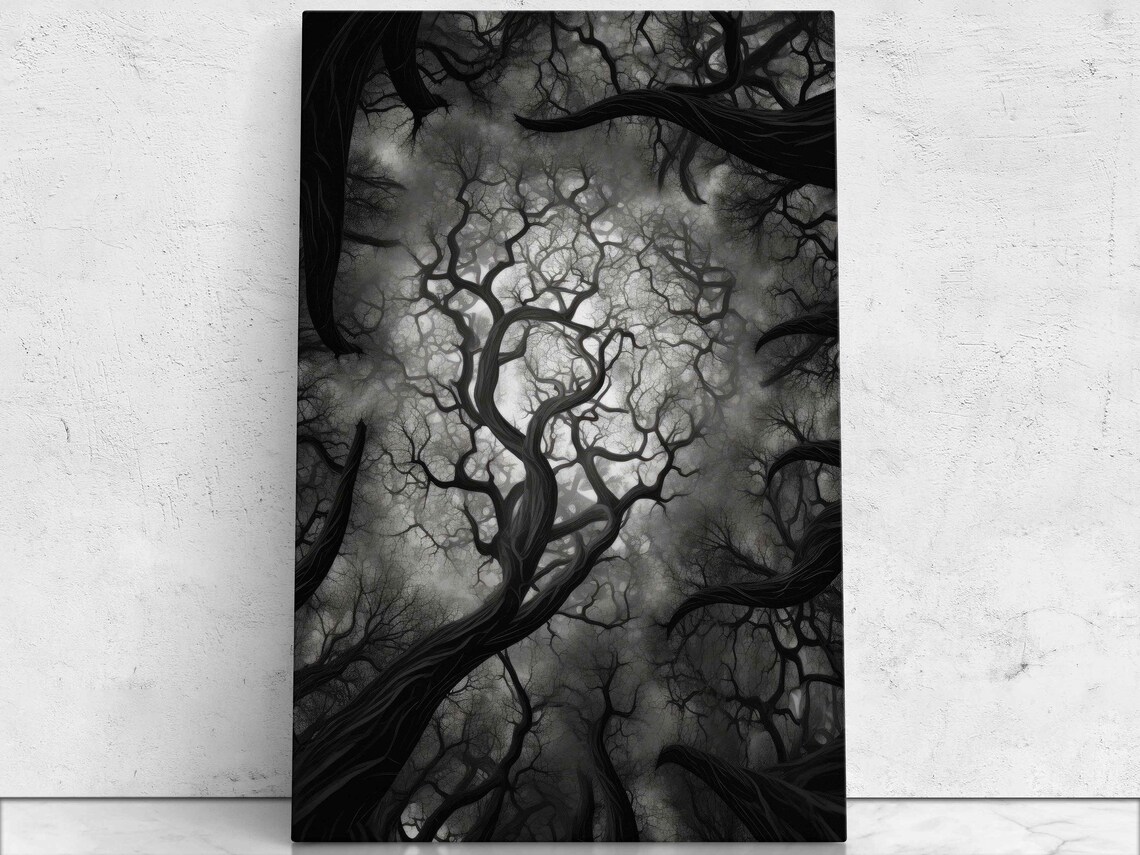 Looking Up Into The Tree Branches Art Print