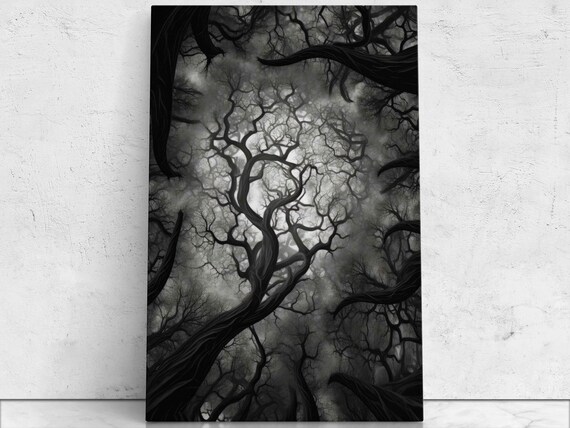 Looking Up Into The Tree Branches Art Print