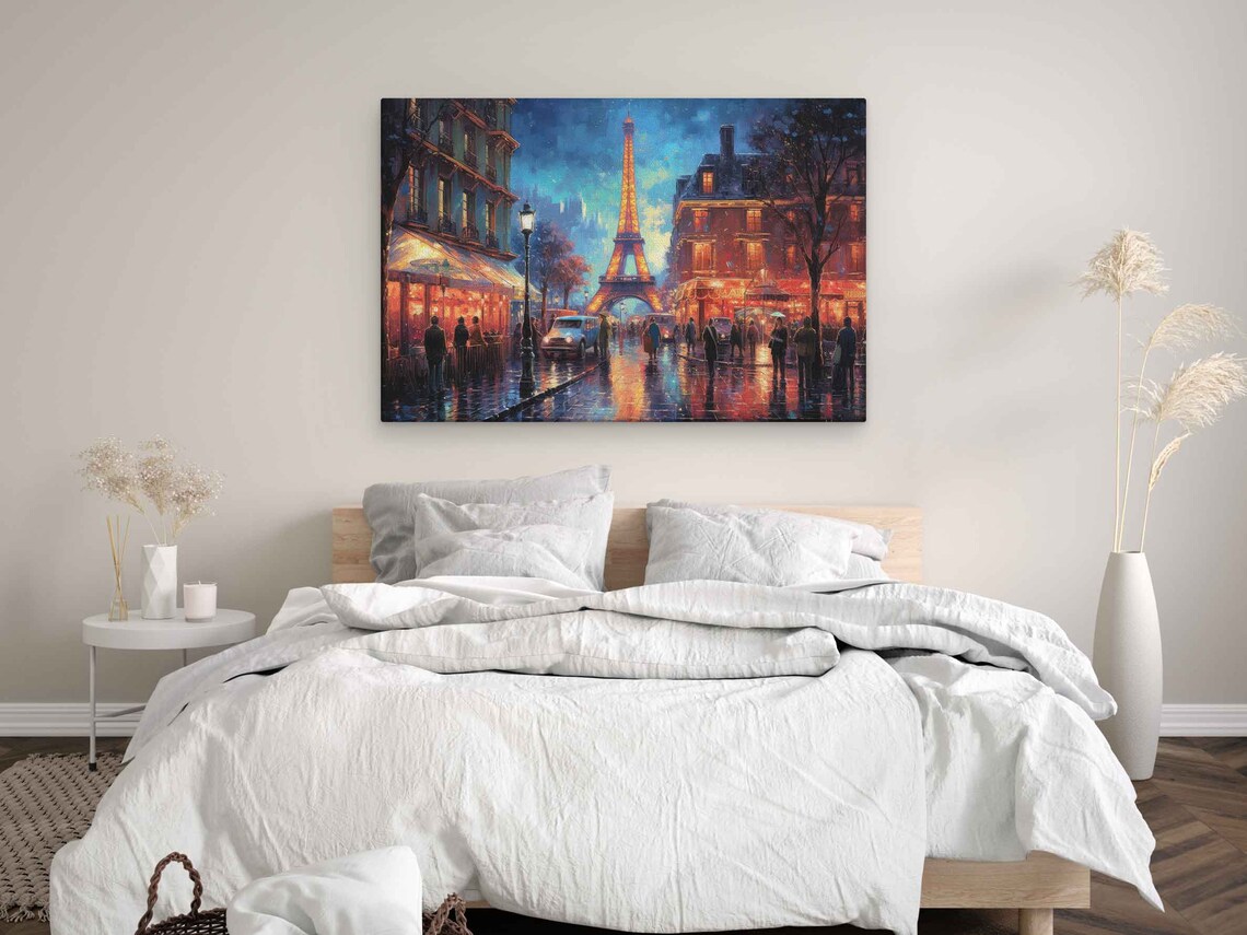 Paris France Oil Painting, Eiffel Tower Poster - Image 3