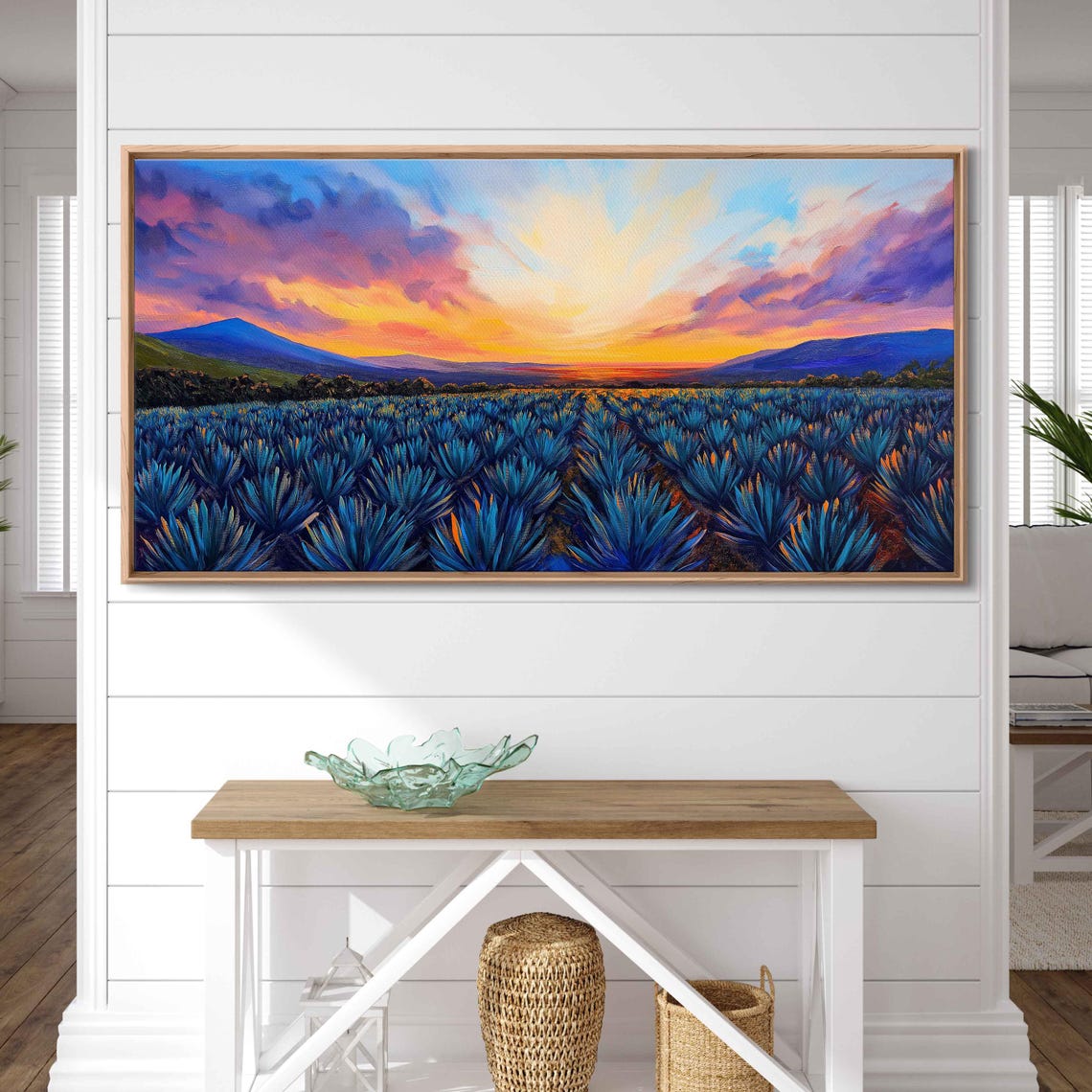 Agave Field Under Sunset Art Print - Image 3