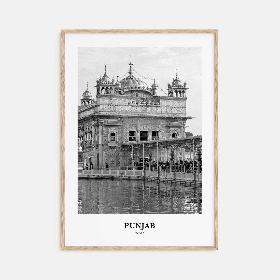 Punjab India Golden Temple Amritsar Sacred Landmark Photography Poster