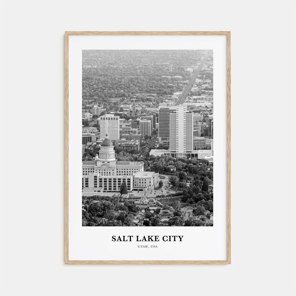 Salt Lake City Wall Art No 1 Salt Lake City Wall Decor Salt Lake City Poster Salt Lake City Home Decor Salt Lake City Travel Gift