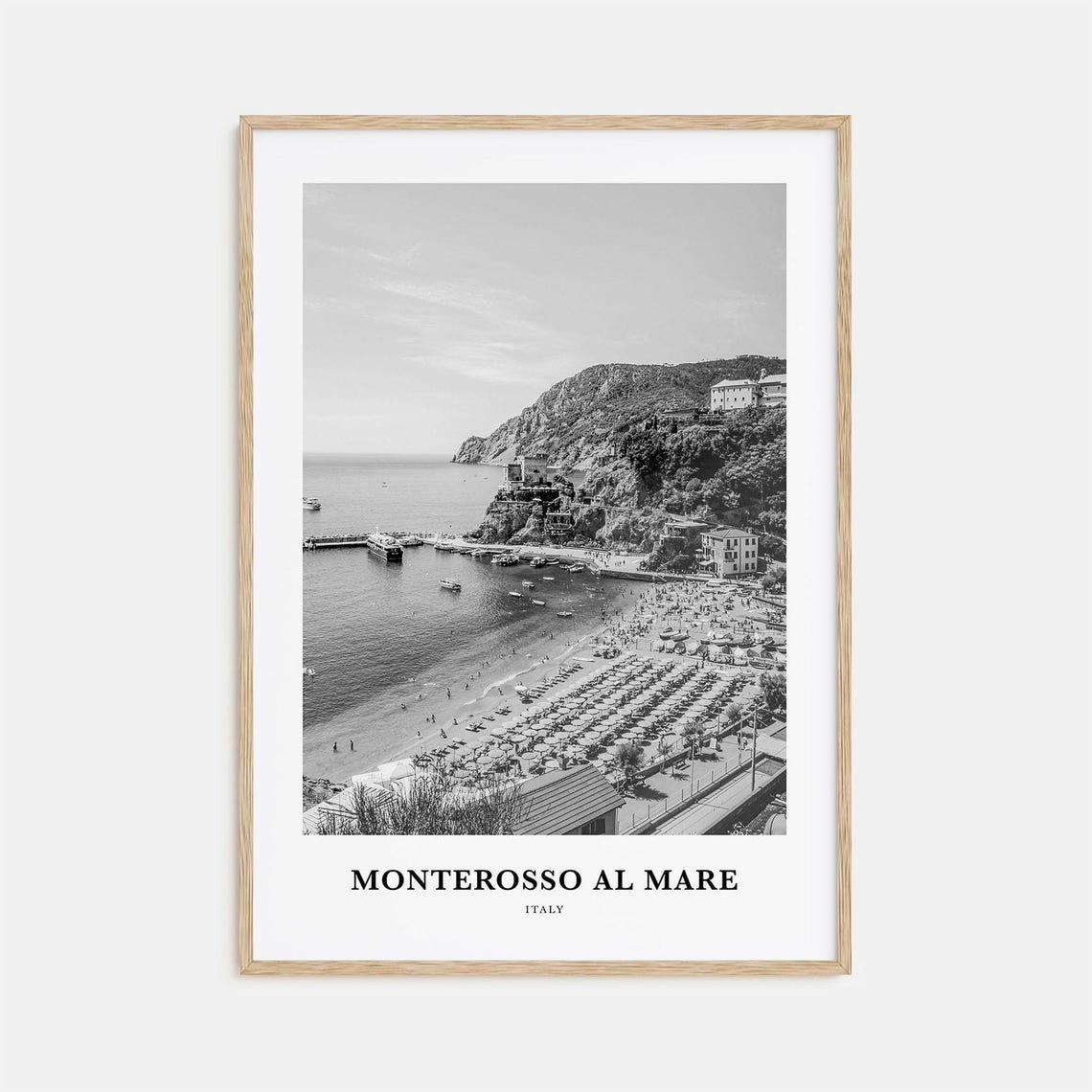 Monterosso Al Mare Italy Harbor Beach Seaside Village Poster