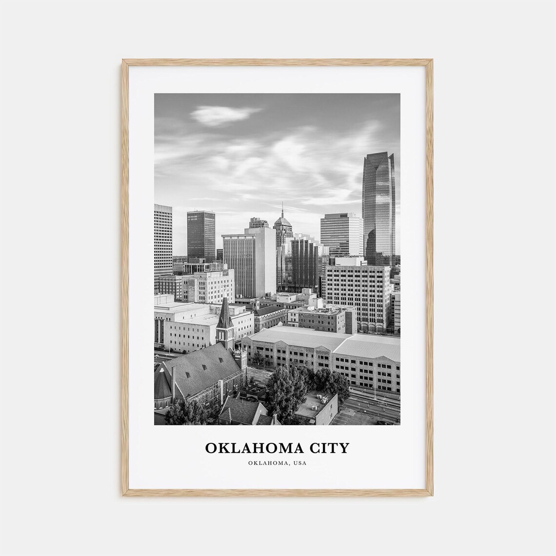 Oklahoma City Wall Art No 1 Oklahoma City Wall Decor Oklahoma City Poster Oklahoma City Home Decor Oklahoma City Travel Gift Travel