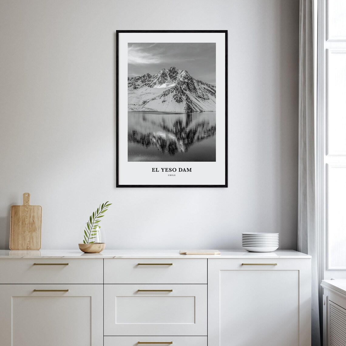 El Yeso Dam Wall Art El Yeso Dam Wall Decor El Yeso Dam Poster El Yeso Dam Home Decor El Yeso Dam Travel Gift El Yeso Dam Travel Print - Image 2