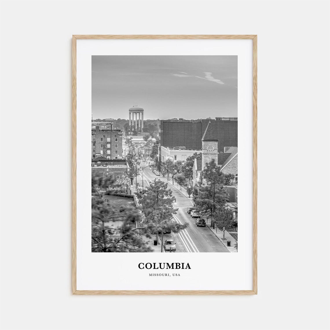Columbia Wall Art Missouri Columbia Wall Decor Columbia Poster Columbia Home Decor Columbia Travel Gift Columbia Travel Print