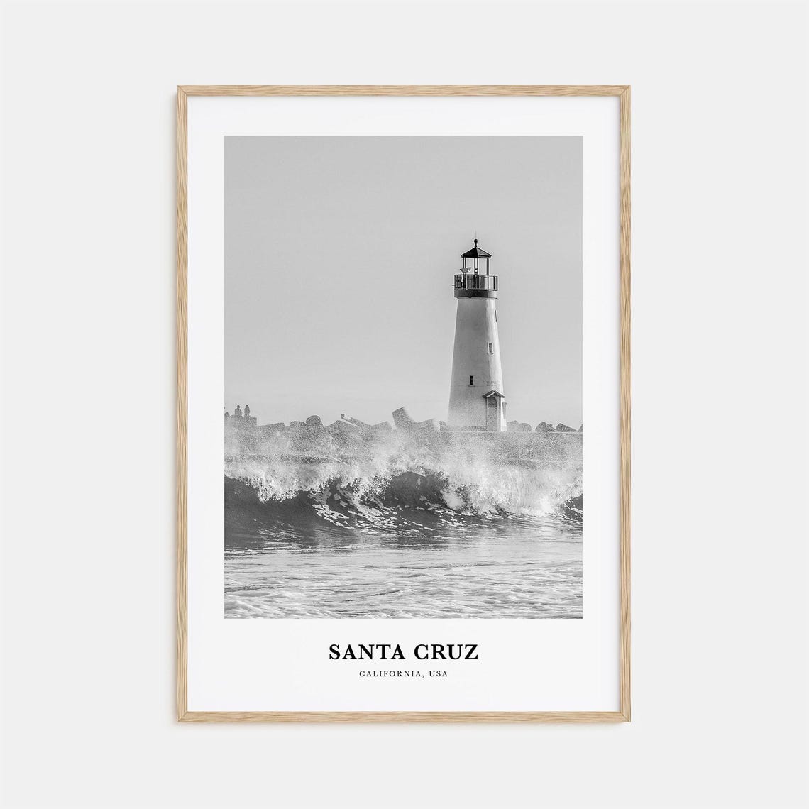 Santa Cruz Wall Art No 1 Santa Cruz Wall Decor Santa Cruz Poster Santa Cruz Home Decor Santa Cruz Travel Gift Santa Cruz Travel Print