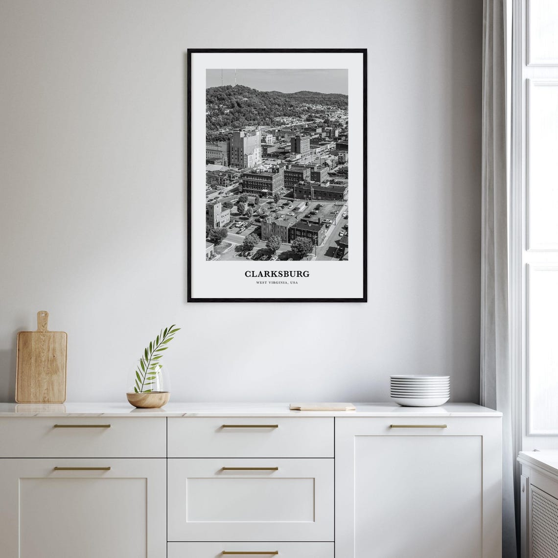 Clarksburg Wall Art Clarksburg Wall Decor Clarksburg Poster Clarksburg Home Decor Clarksburg Travel Gift Clarksburg Travel Print - Image 2