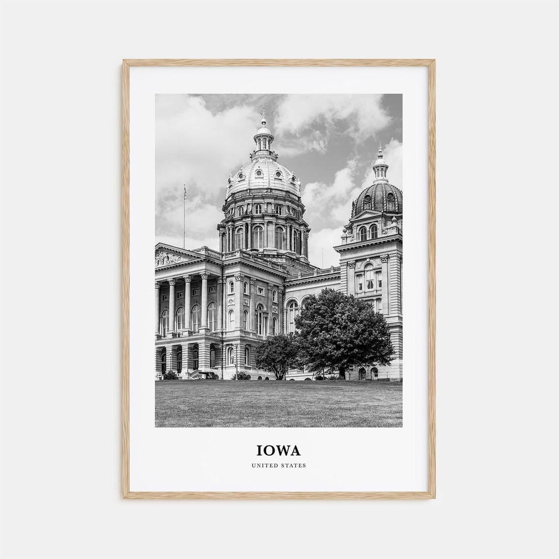 Iowa Wall Art Iowa Wall Decor Iowa Poster Iowa Home Decor Iowa Travel Gift Iowa Travel Print