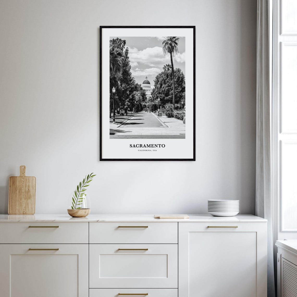 Sacramento Wall Art No 2 Sacramento Wall Decor Sacramento Poster Sacramento Home Decor Sacramento Travel Gift Sacramento Travel Print - Image 2