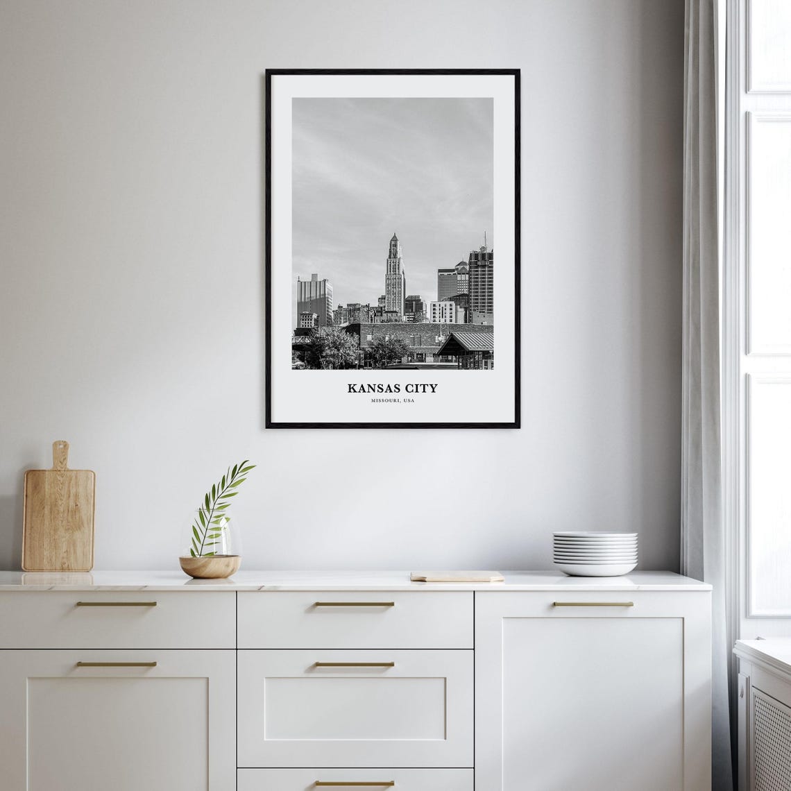 Kansas City Wall Art No 1 Kansas City Wall Decor Kansas City Poster Kansas City Home Decor Kansas City Travel Gift Kansas City Travel - Image 2