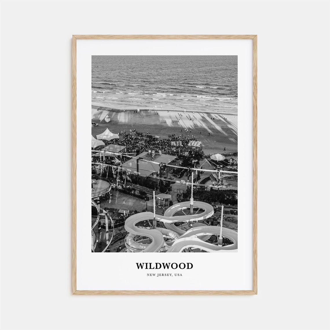 Wildwood Wall Art Wildwood Wall Decor Wildwood Poster Wildwood Home Decor Wildwood Travel Gift Wildwood Travel Print