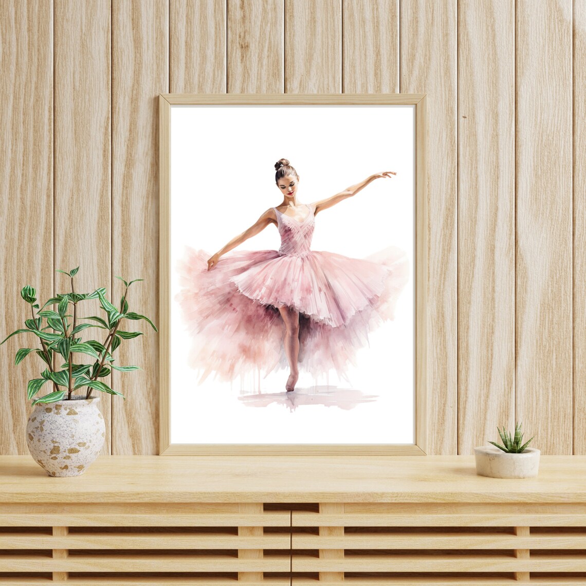 Ballerina Girl Watercolor Painting, Dance Art Print - Image 2