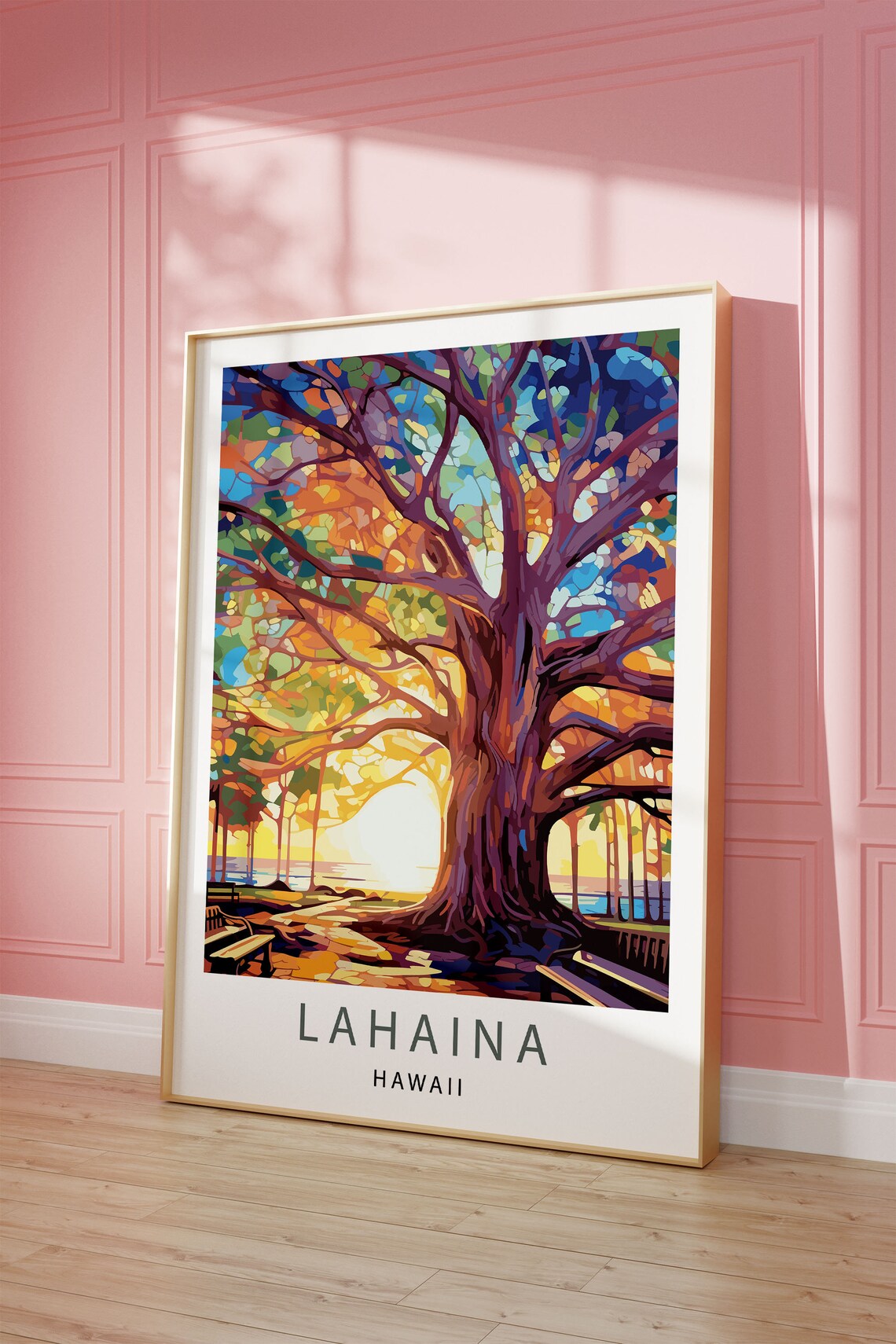 Lahaina Hawaii Travel Poster, Maui Place Print - Image 2