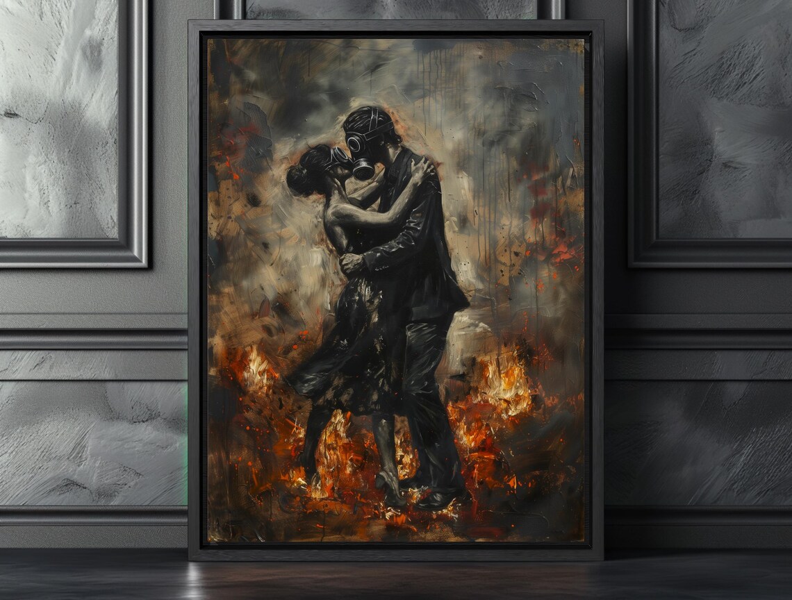 Dark Moody Gothic Romance Art Print, Art Academia