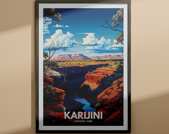 Karijini National Park Red Gorge River Outback Western Australia Poster