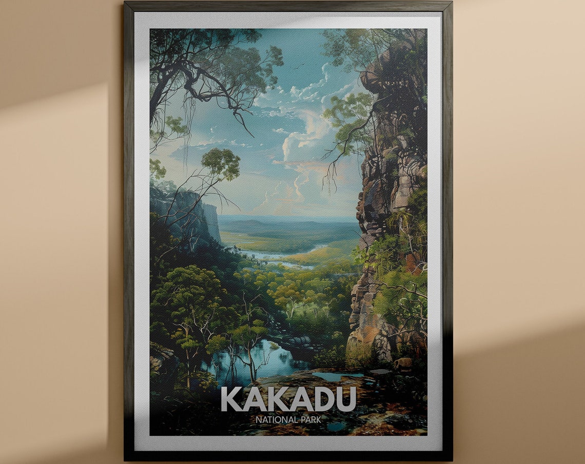 Kakadu National Park Australia Escarpment Vista Travel Poster
