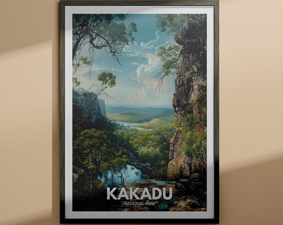 Kakadu National Park Australia Escarpment Vista Travel Poster