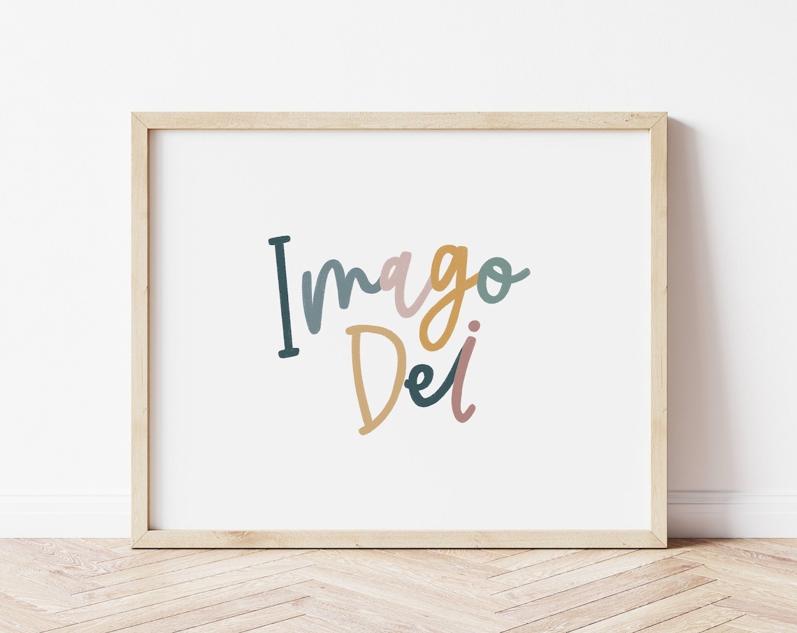 Imago Dei Bible Verse Christian Scripture Art Print