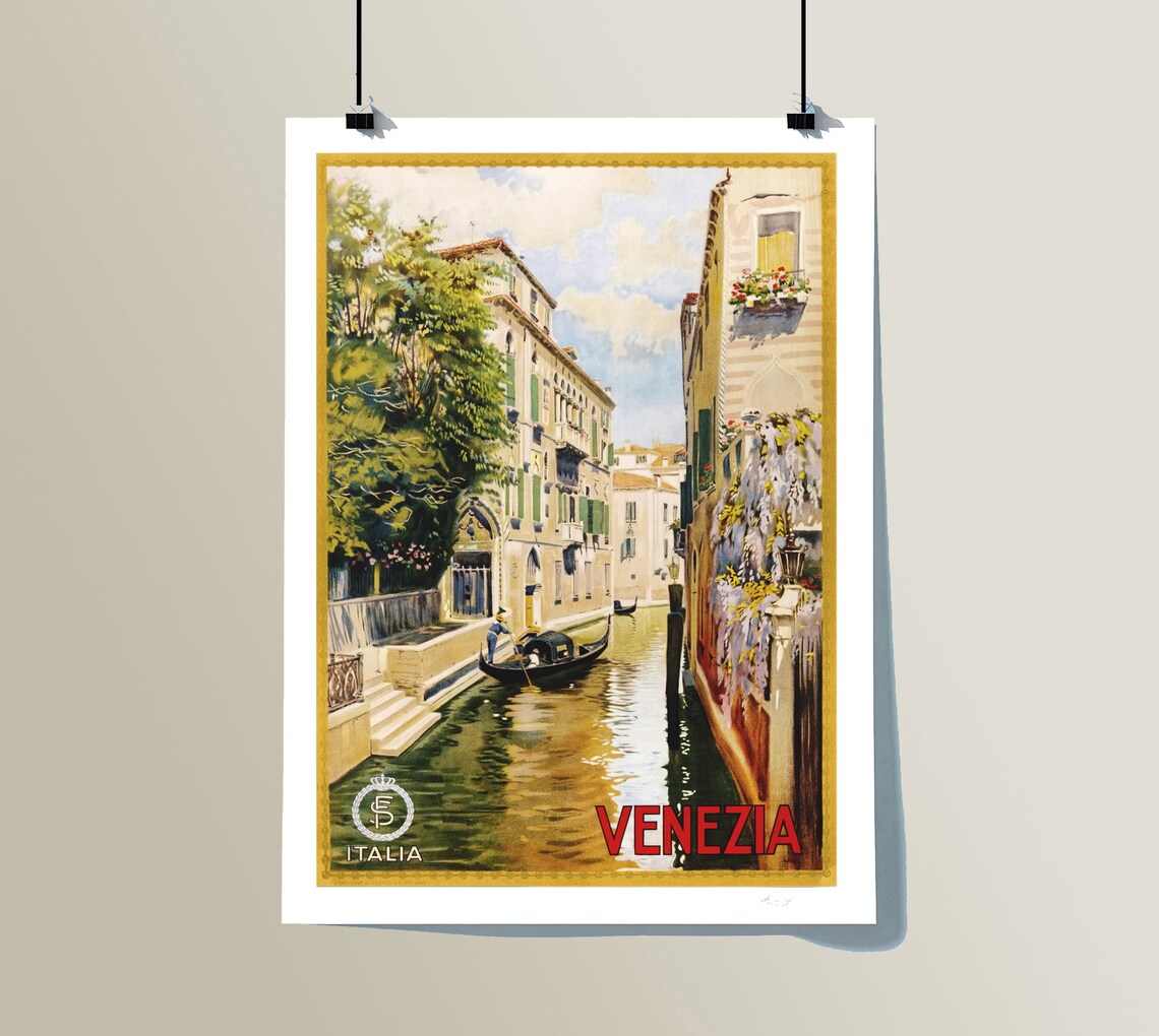 Venezia Italy Vintage Travel Poster, Travel Poster - Image 2