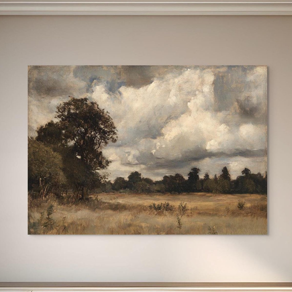 Warm Neutral Abstract Rolling Hills Earth Tone Modern Wall Art - Image 5