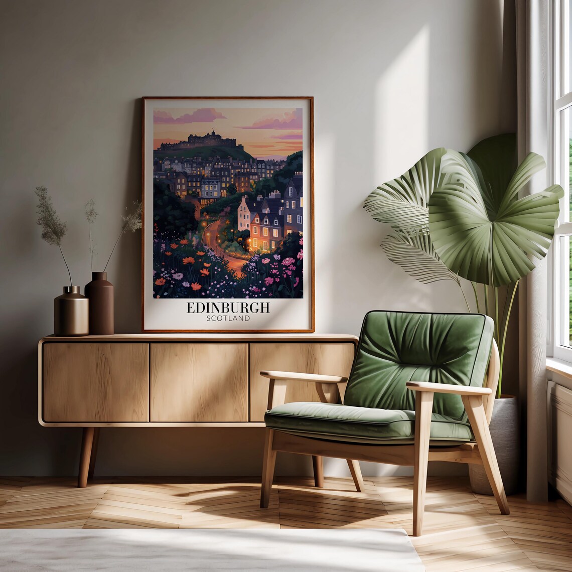 Edinburgh Scotland Travel Poster, Home Decor - Image 2
