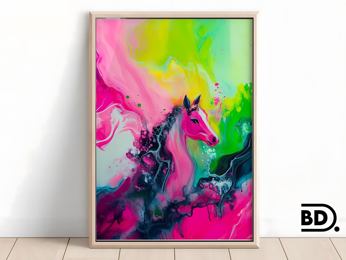 Matisse Inspired Abstract Painting, Surreal Nature Art
