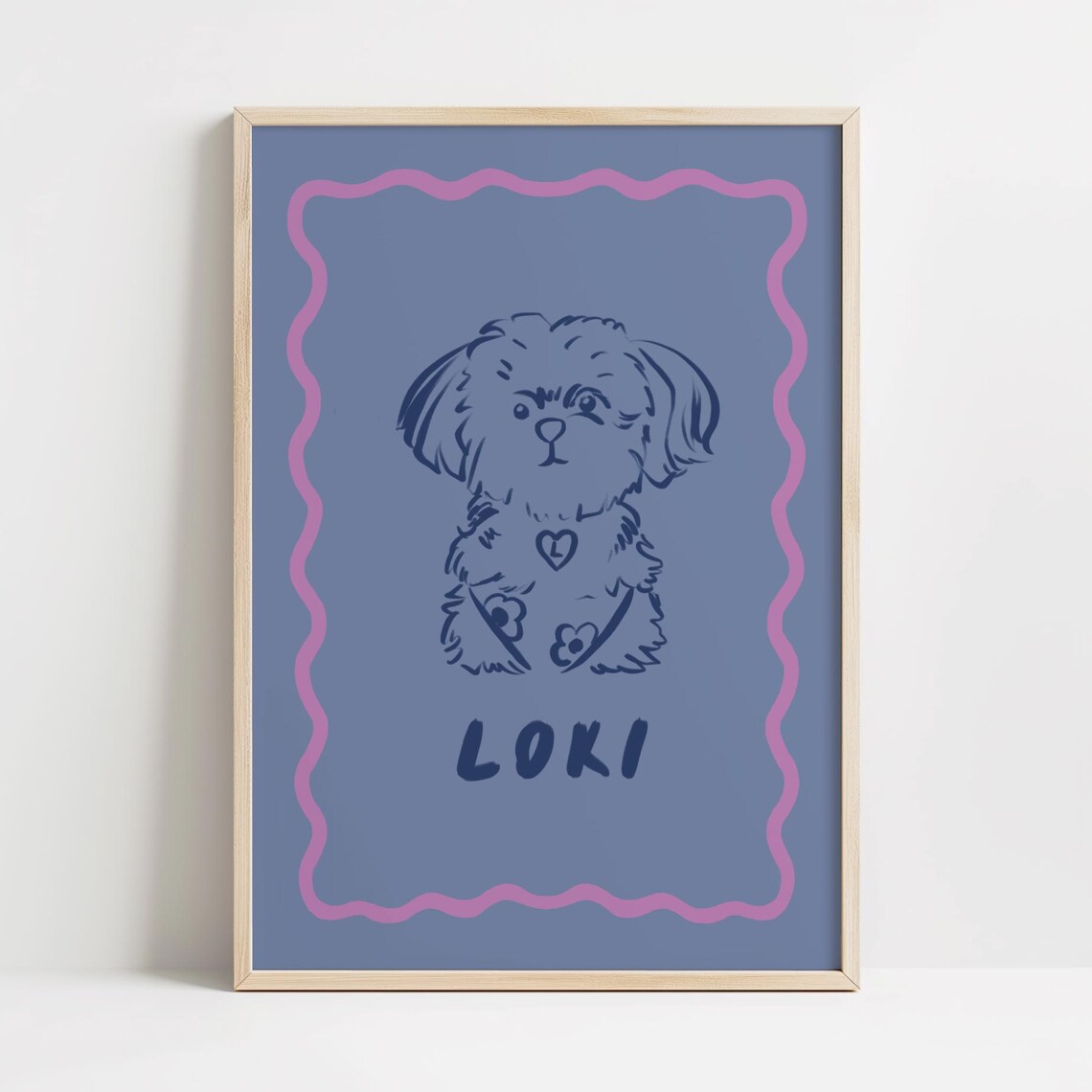 Custom Dog Portrait, Badly Drawn Pet Art - Image 2