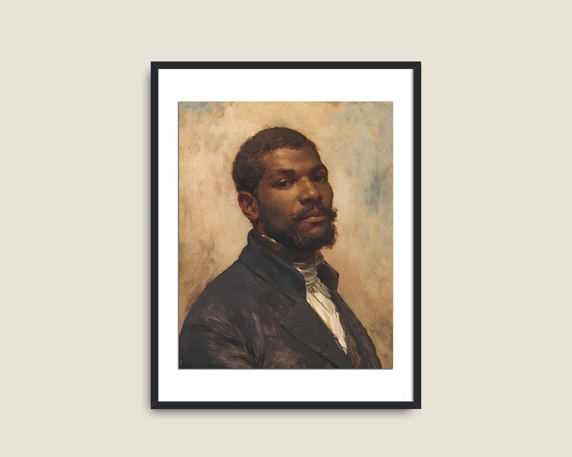 Vintage Gentleman Portrait Art Print, Dark Academia - Image 2