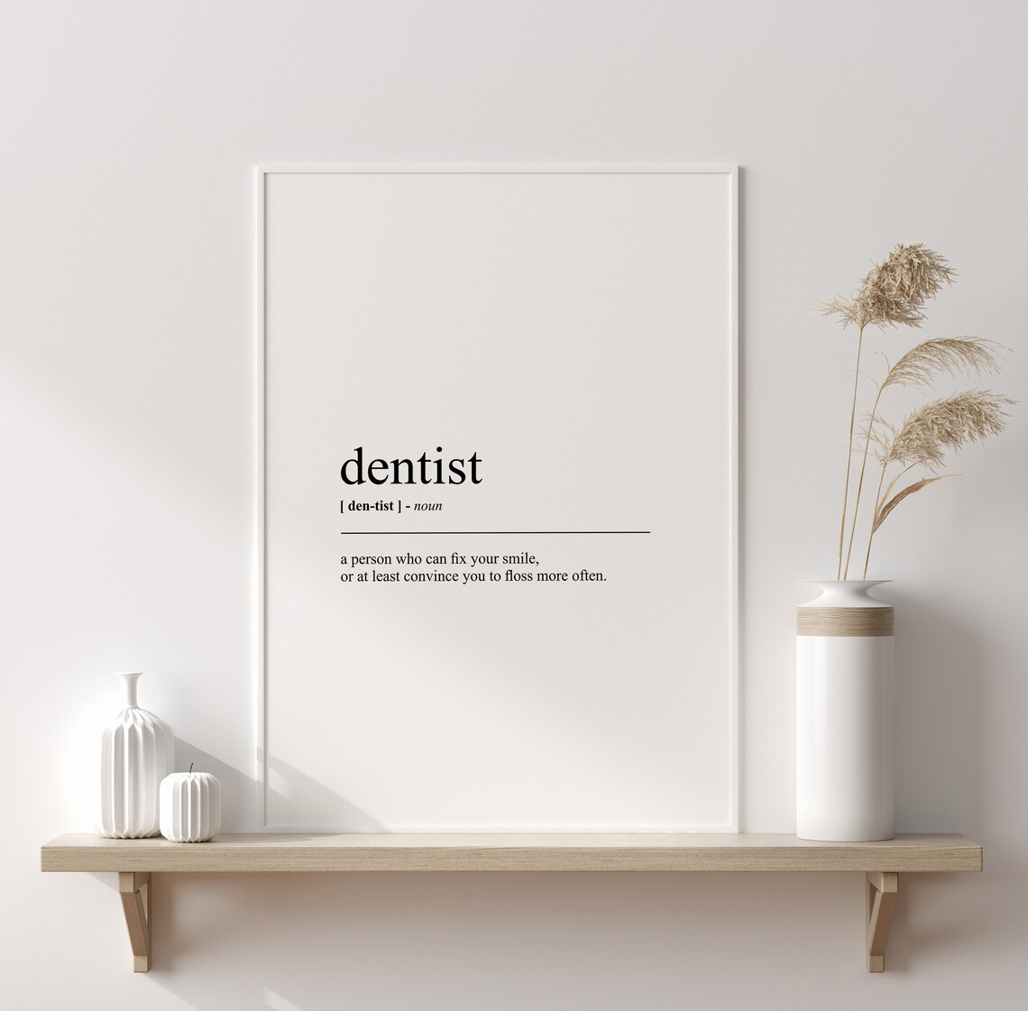 Dentist Funny Definition Poster, Minimalist Quote - Image 3