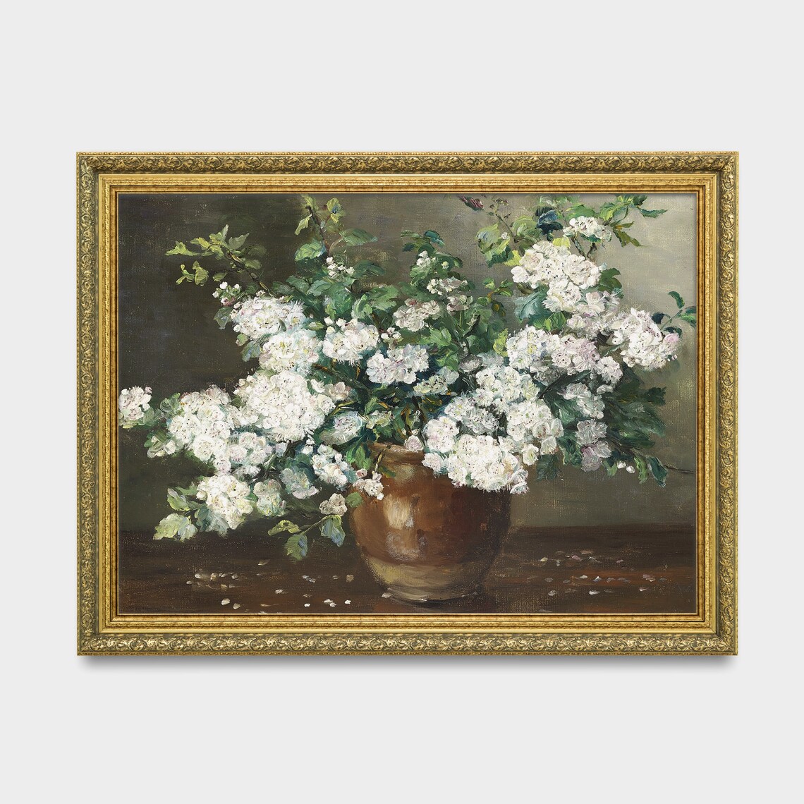 Vintage Still Life With Flowers, Rustic Floral Print - Image 3