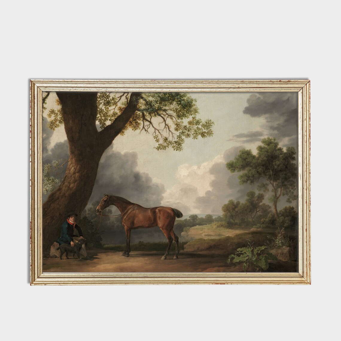 Vintage Horse Painting, Antique Equestrian Print - Image 2