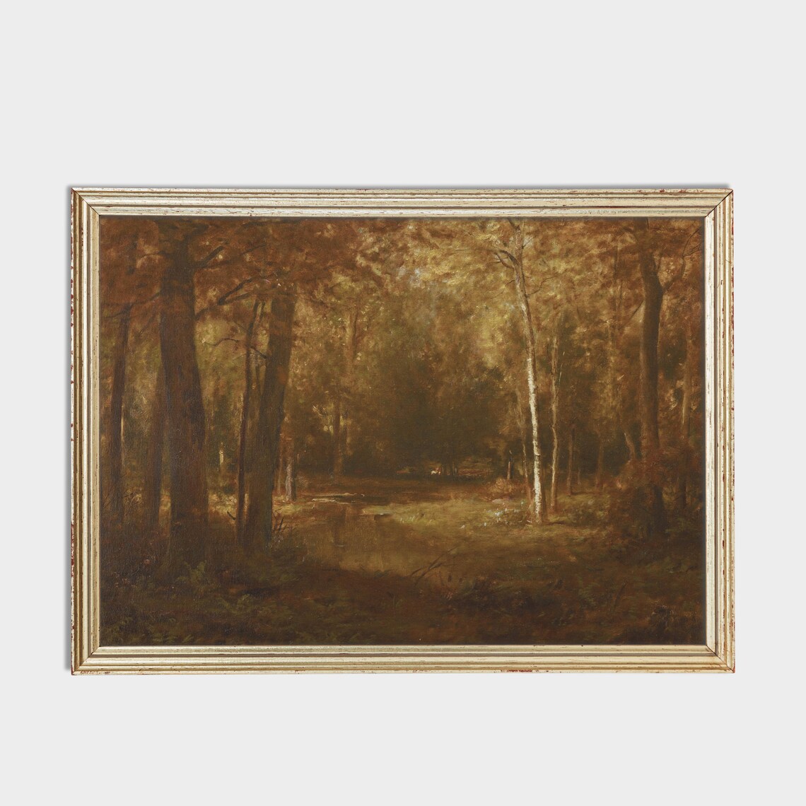 Vintage Fall Landscape Art Print, Rustic Autumn - Image 4