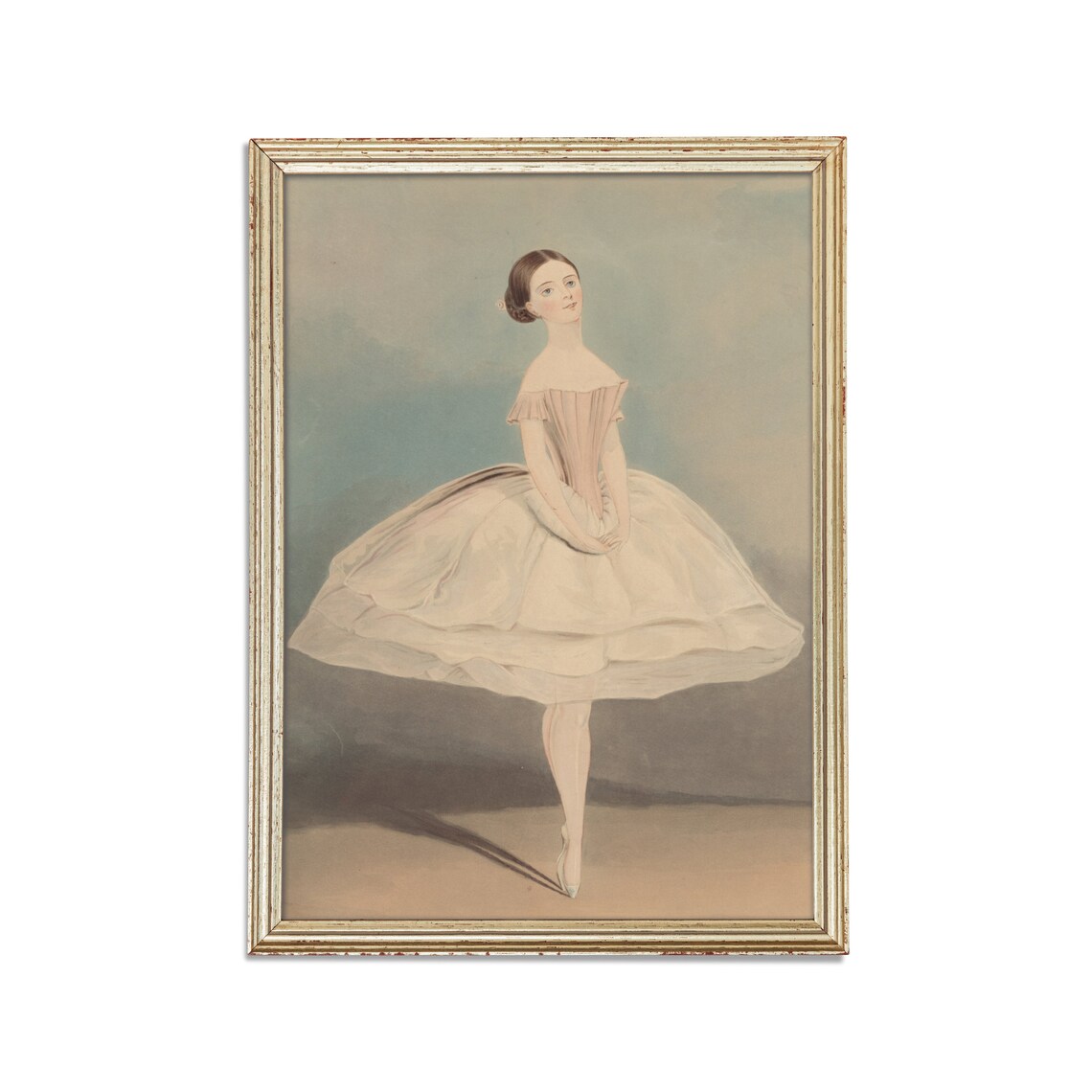Vintage Ballerina Painting, Ballet Room Art Print - Image 2