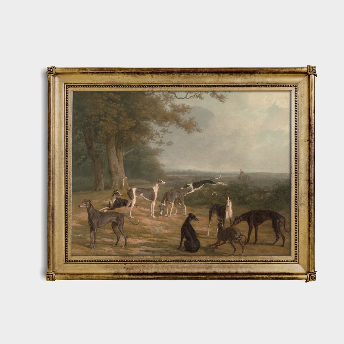 Vintage Dog Painting, Farmhouse Decor Art Print - Image 4
